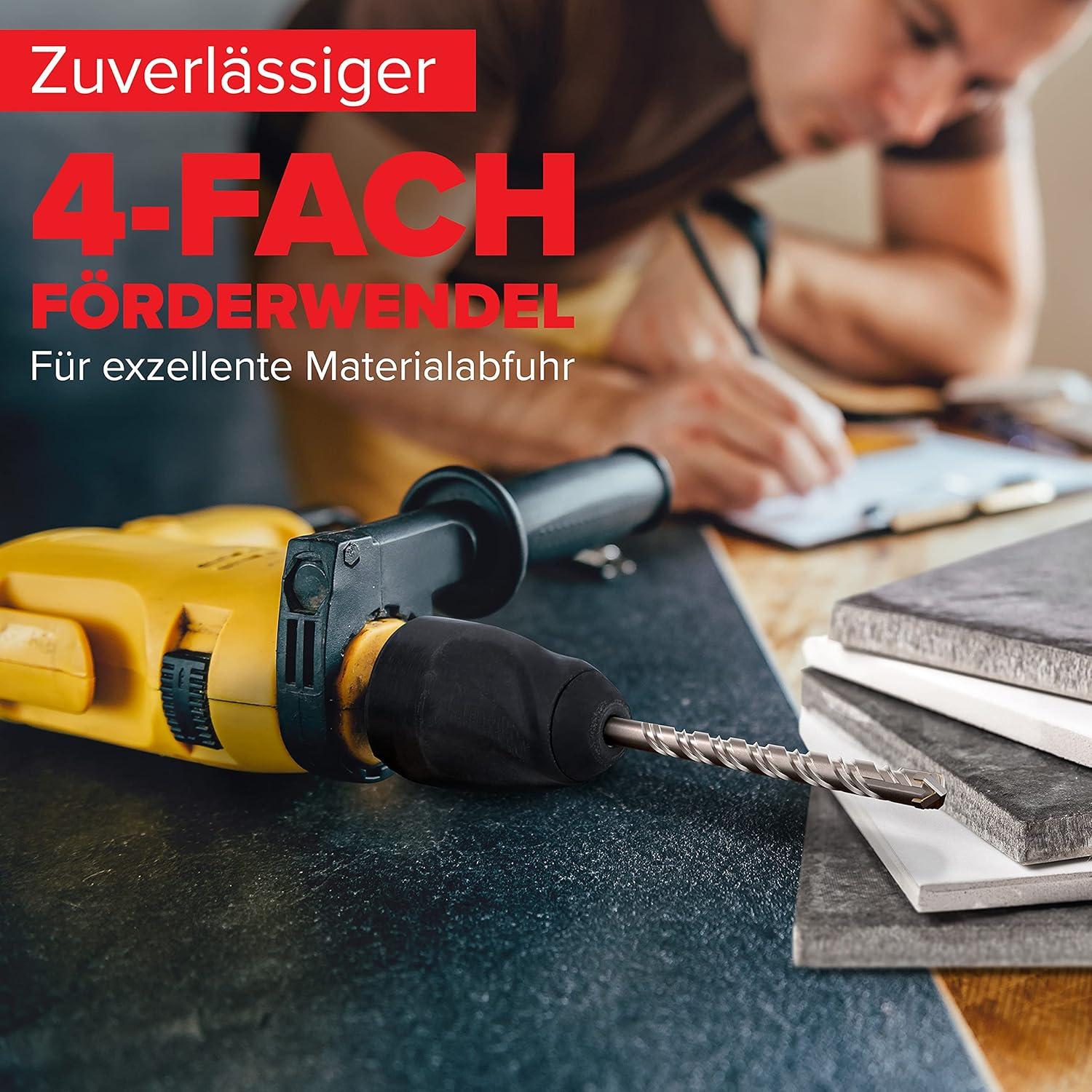 Juego de Brocas y Cinceles SDS-Plus KSP-TEC 11pcs para Concreto