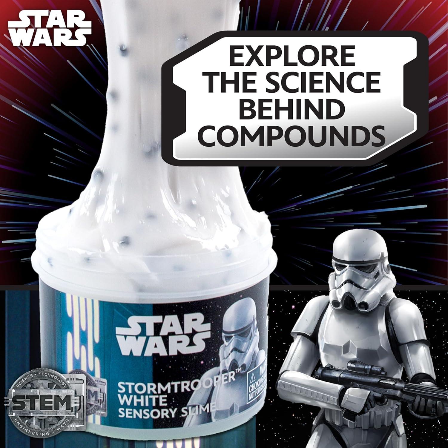 Slime Blanco Stormtrooper 226g Star Wars con Purpurina