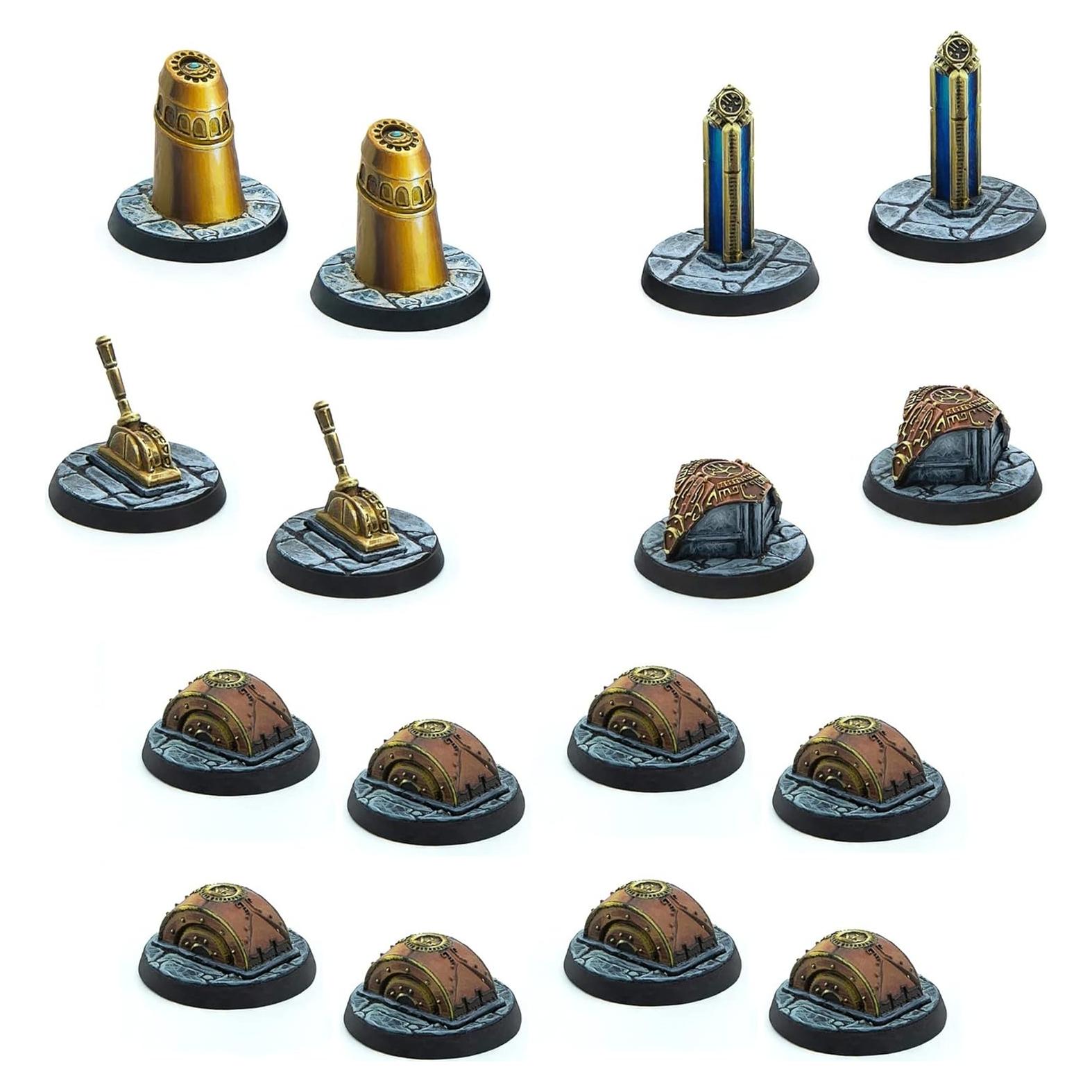 Set de Miniaturas Dwemer - 16 Piezas - Impresiones RPG
