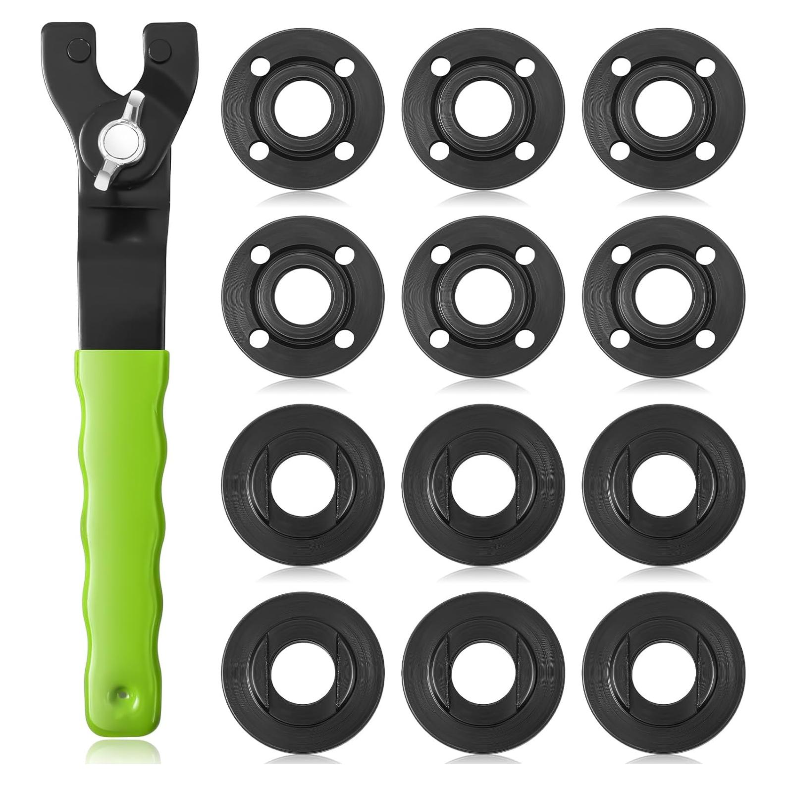 Kit Llave de Amoladora Angular Hicarer 13 Pcs Verde