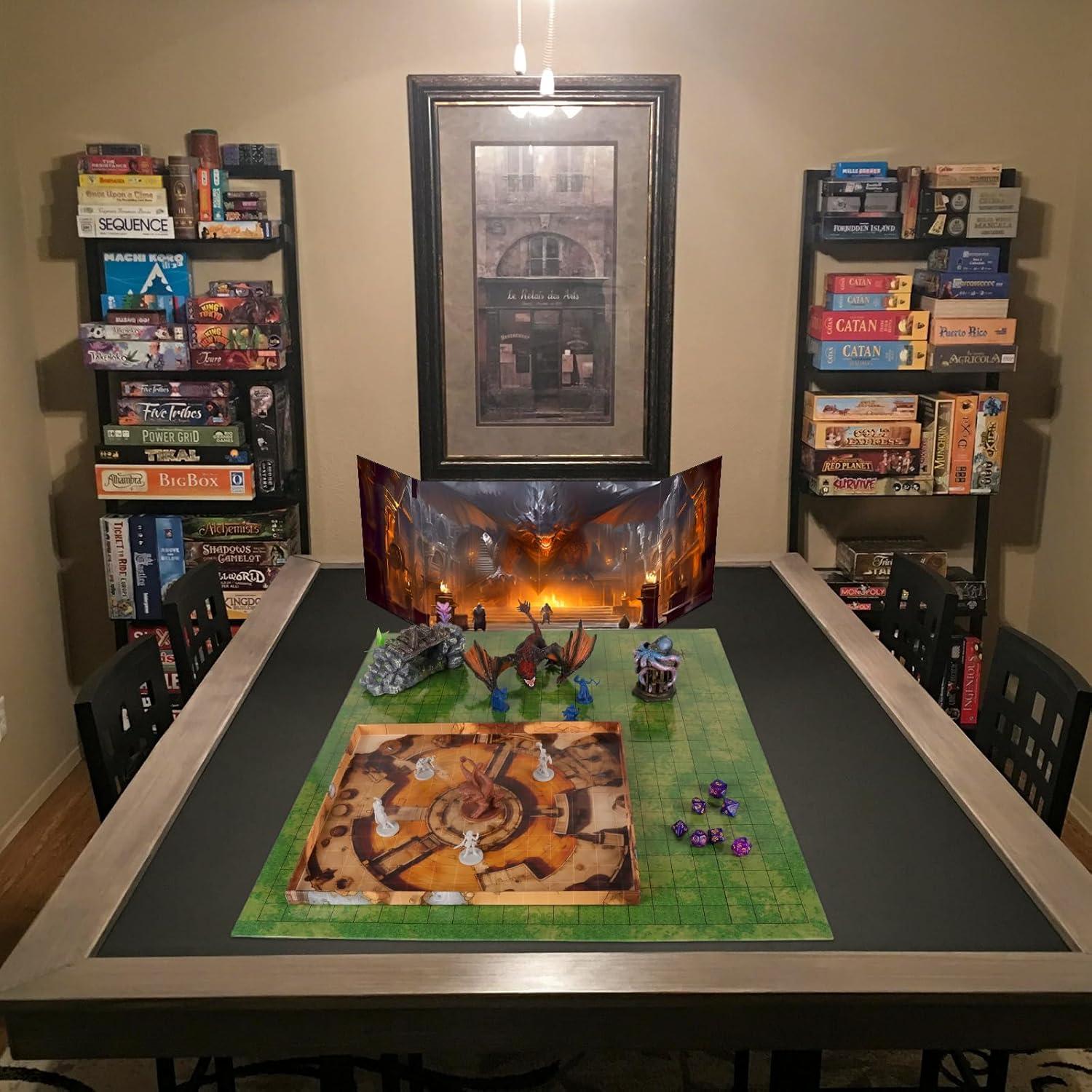 Mapa Plegable DND CZYY 70x60 cm Borrable para RPGs