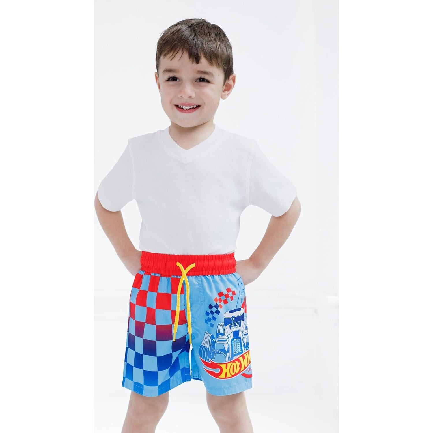 Pantalones de Baño Hot Wheels UPF 50+ Niños 3T Azul
