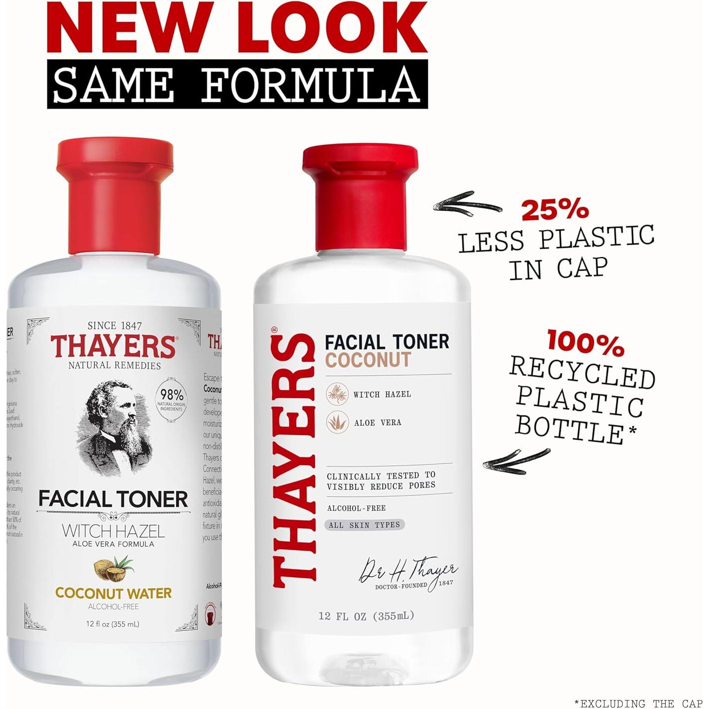 Tónico Facial Thayers 355 ml Sin Alcohol Agua de Coco Aloe Vera