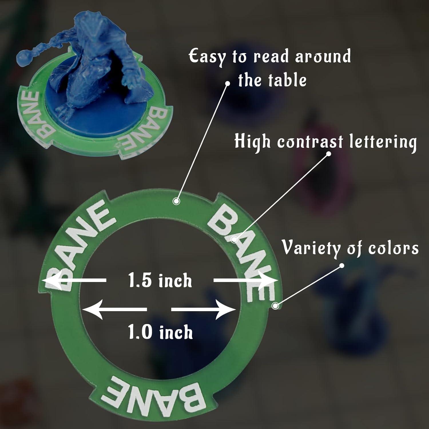 Anillos de Estado CZYY 96 PCS para D&D y RPGs