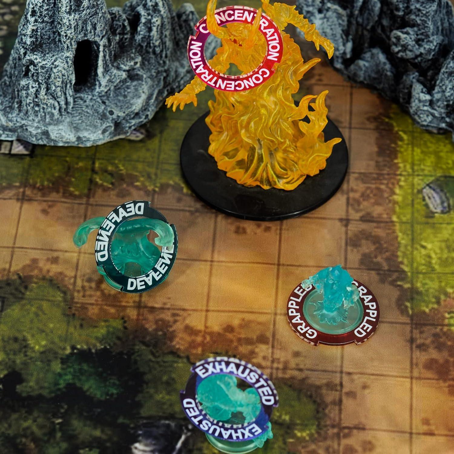 Anillos de Estado CZYY 96 PCS para D&D y RPGs