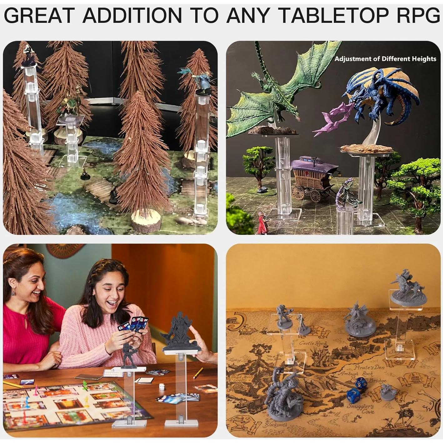 Kalami Soporte Volador 3D Ajustable para Miniaturas DND