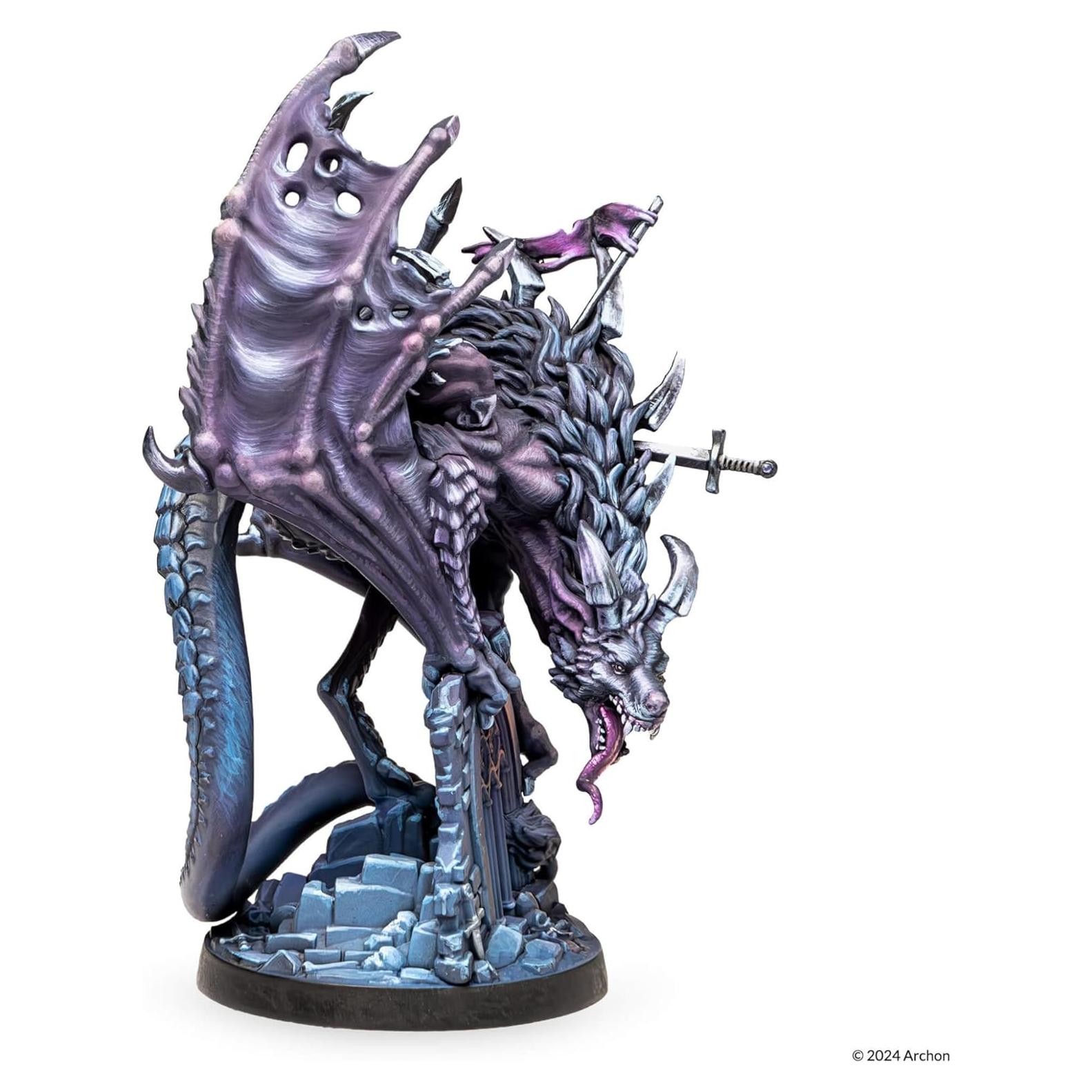 Miniatura Dragón Wolfrake Archon Studio 113mm Detallada RPG