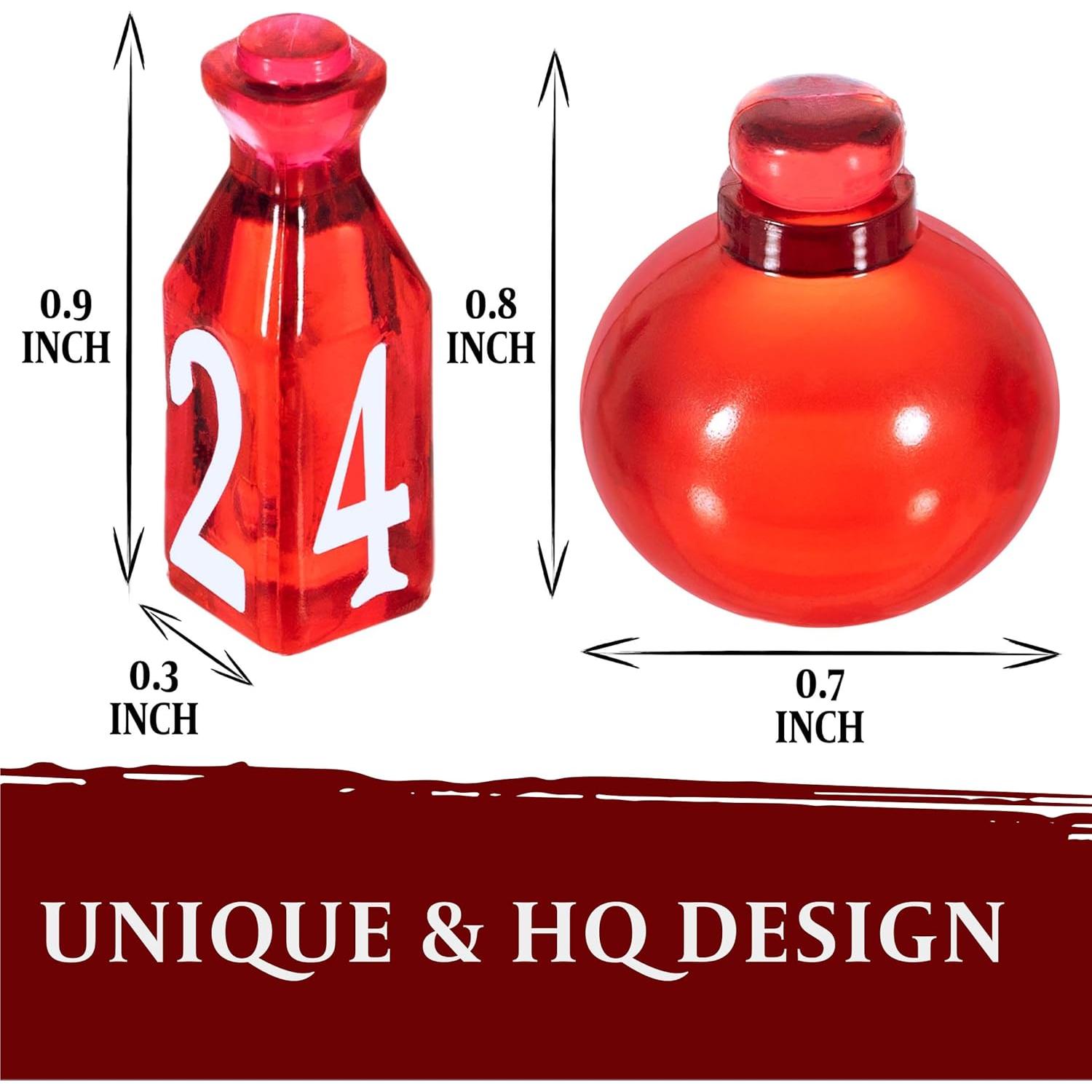 15 Fichas de Poción de Curación LYNX + 24 Dados D4