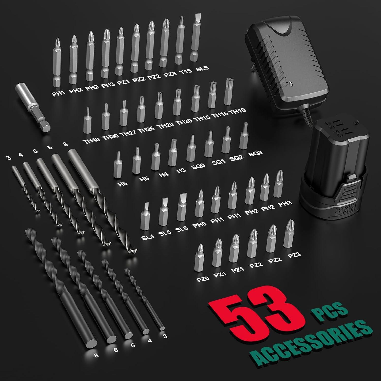 Taladro Inalámbrico Compacto HYCHIKA 16.8V 45Nm 2 en 1