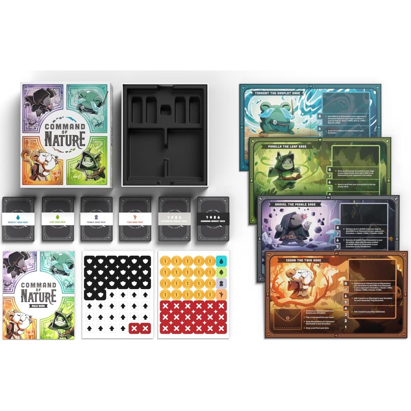 Juego de Cartas Comando de la Naturaleza TeeTurtle