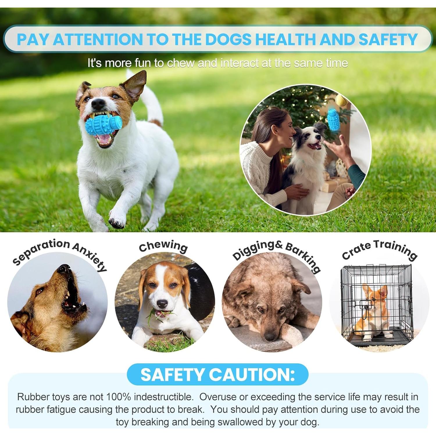 Juguete para Perros PIFFZEDO Mediano Goma Natural Squeaky