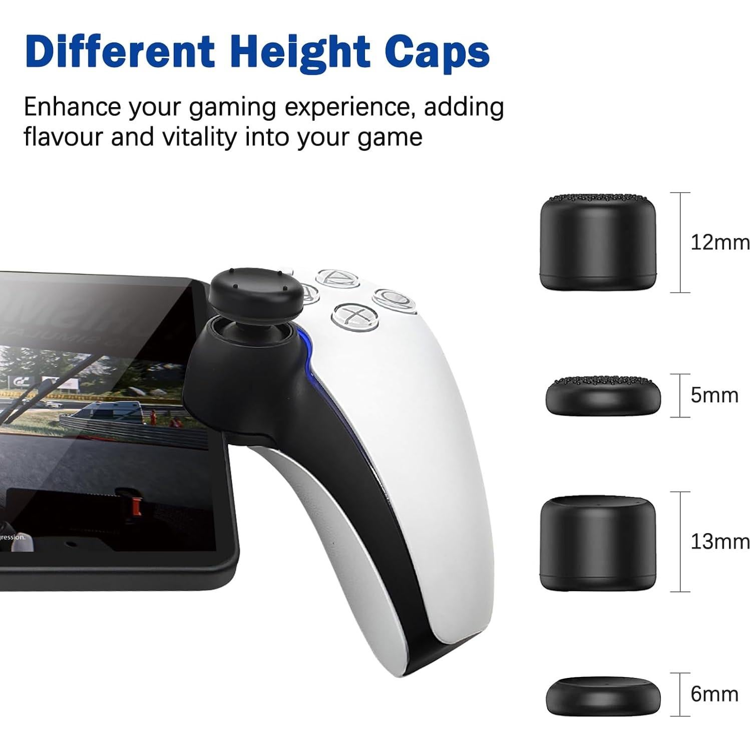 Tapas de agarre DLseego para PlayStation Portal - 8 piezas