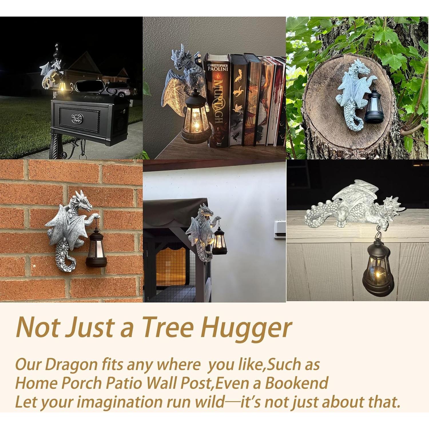 Estatua de Jardín Dragón Abrazador Fashionoda 23.6 cm