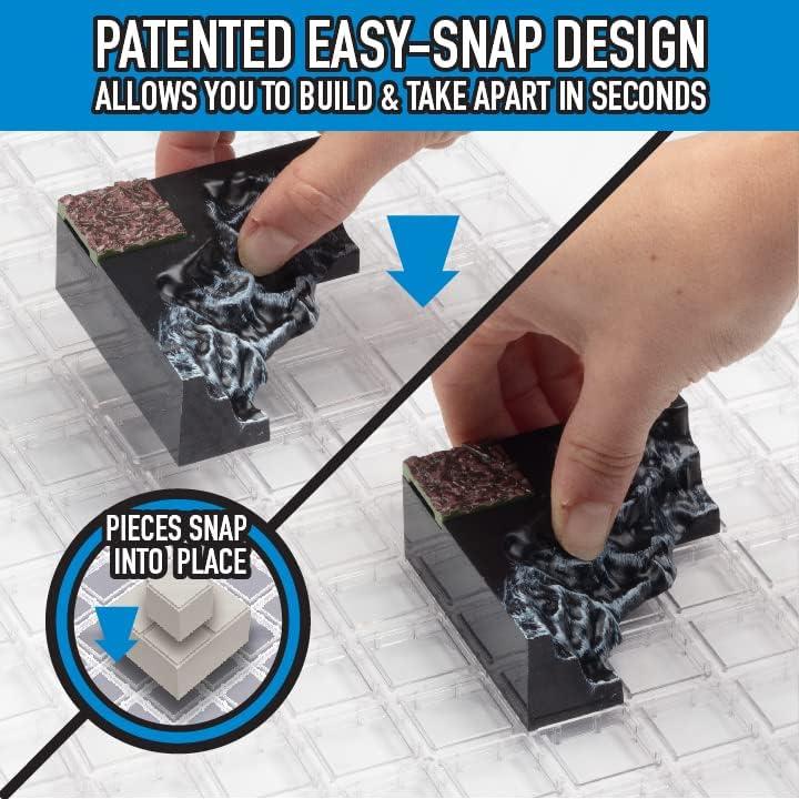 Conjunto Rocas Pintadas Monster Adventure 107pc Modular 3D