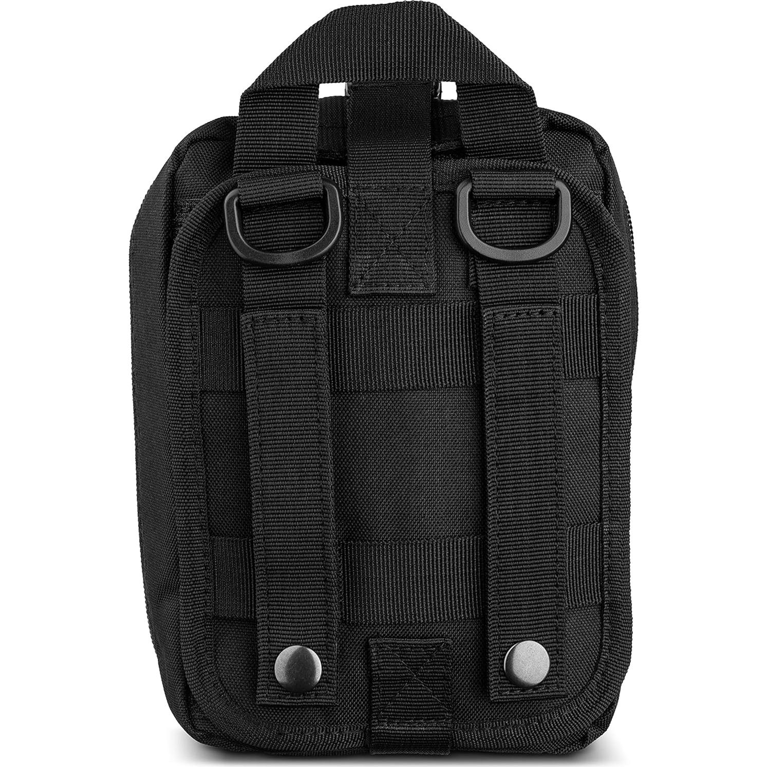 Kit de Trauma IFAK Scherber Negro | Bolsa MOLLE Completa 0.75kg