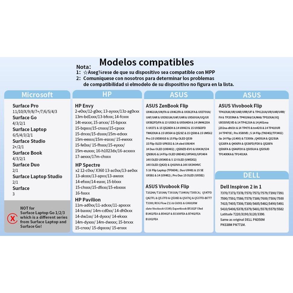 Lápiz Digital Hacey para HP Envy/Spectre/Pavilion 2-en-1