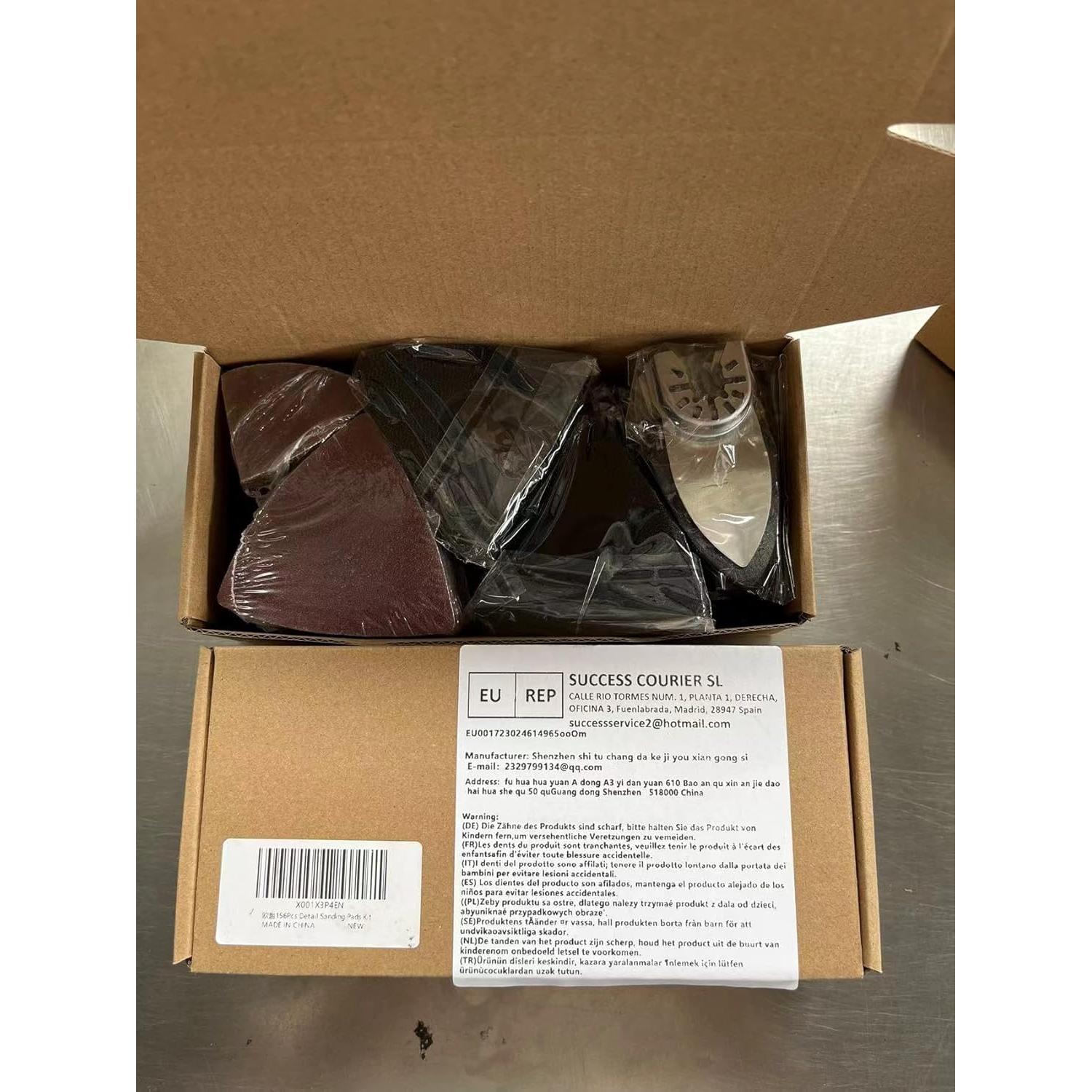 Kit de Lija Aoozy 196 Piezas para Herramientas Oscilantes