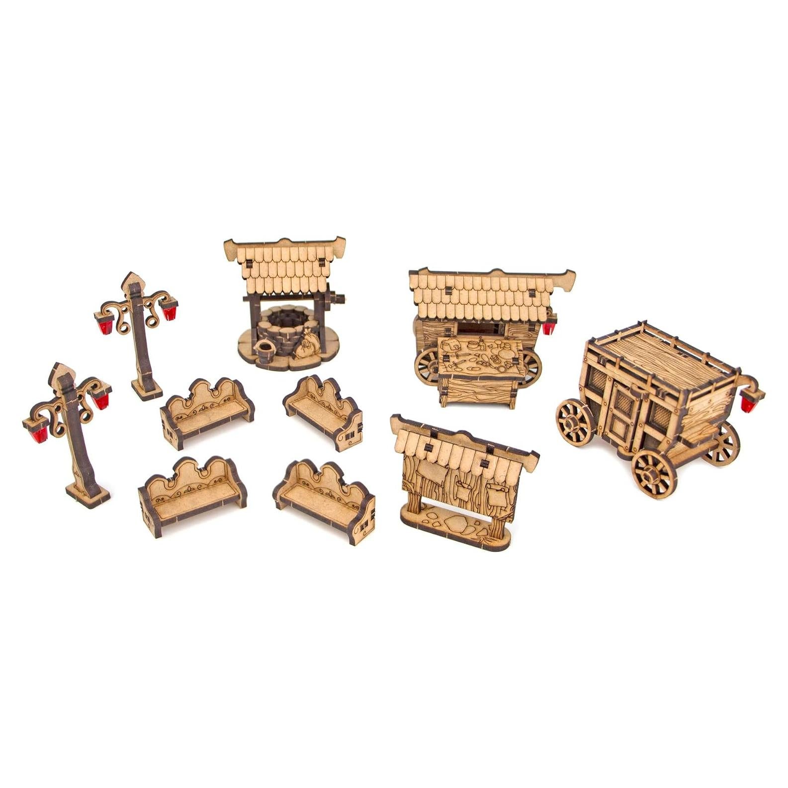 Terreno Medieval TowerRex para D&D y Wargames 30x18cm