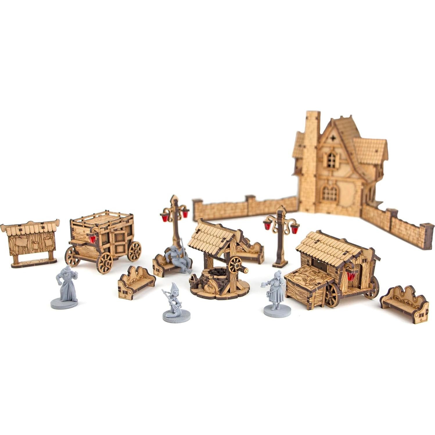 Terreno Medieval TowerRex para D&D y Wargames 30x18cm