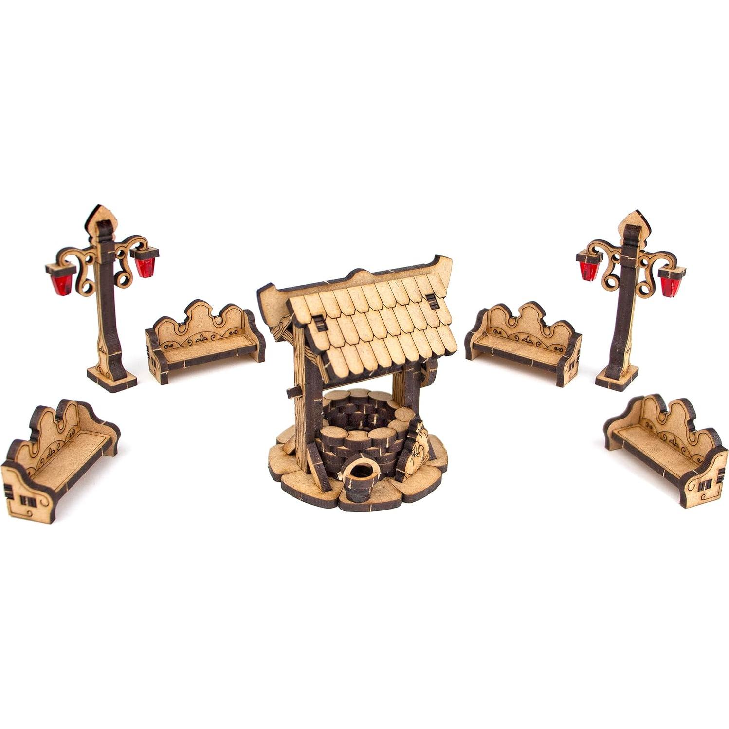 Terreno Medieval TowerRex para D&D y Wargames 30x18cm