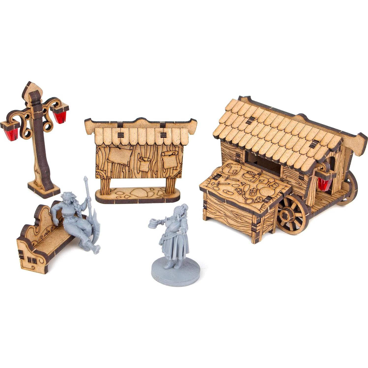 Terreno Medieval TowerRex para D&D y Wargames 30x18cm