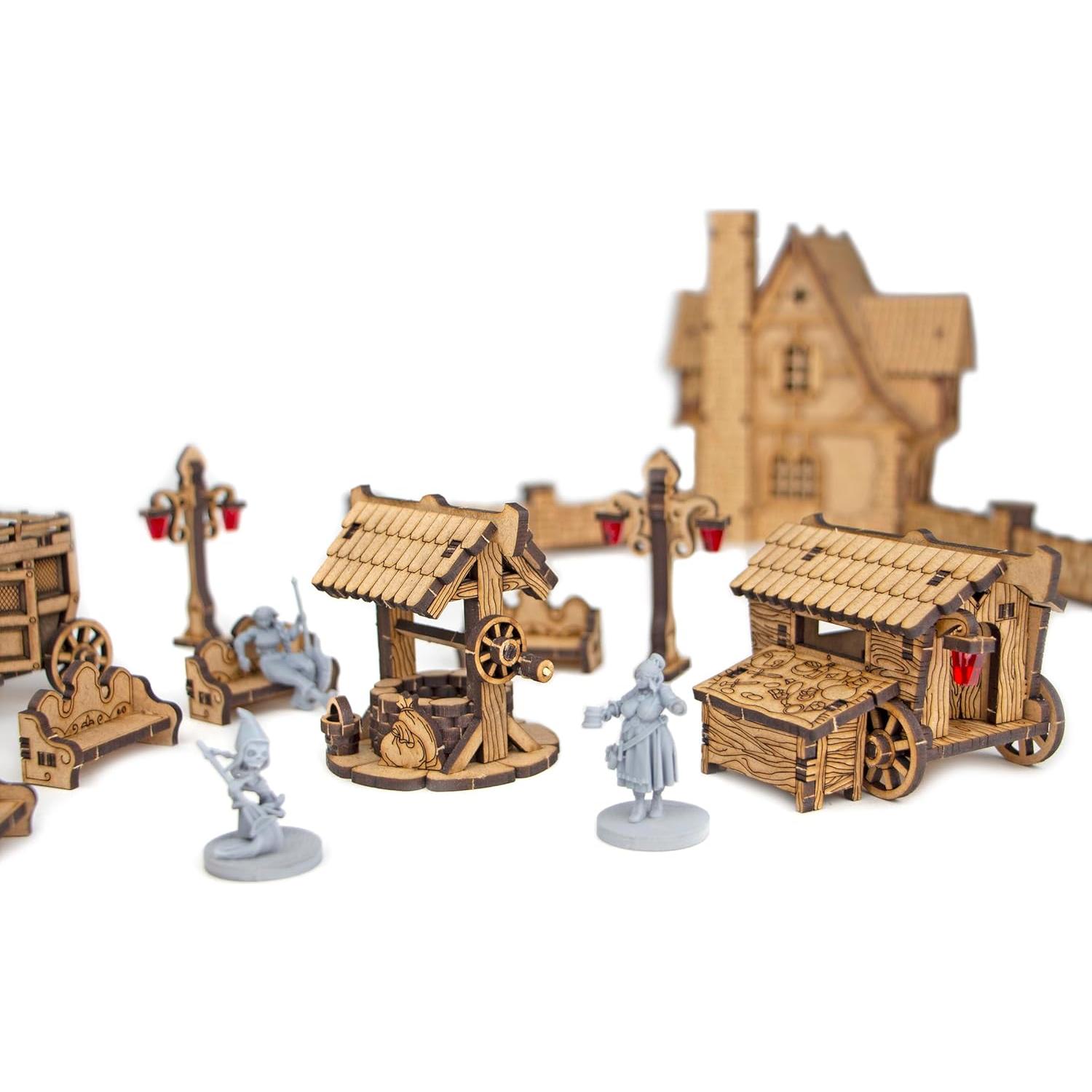 Terreno Medieval TowerRex para D&D y Wargames 30x18cm