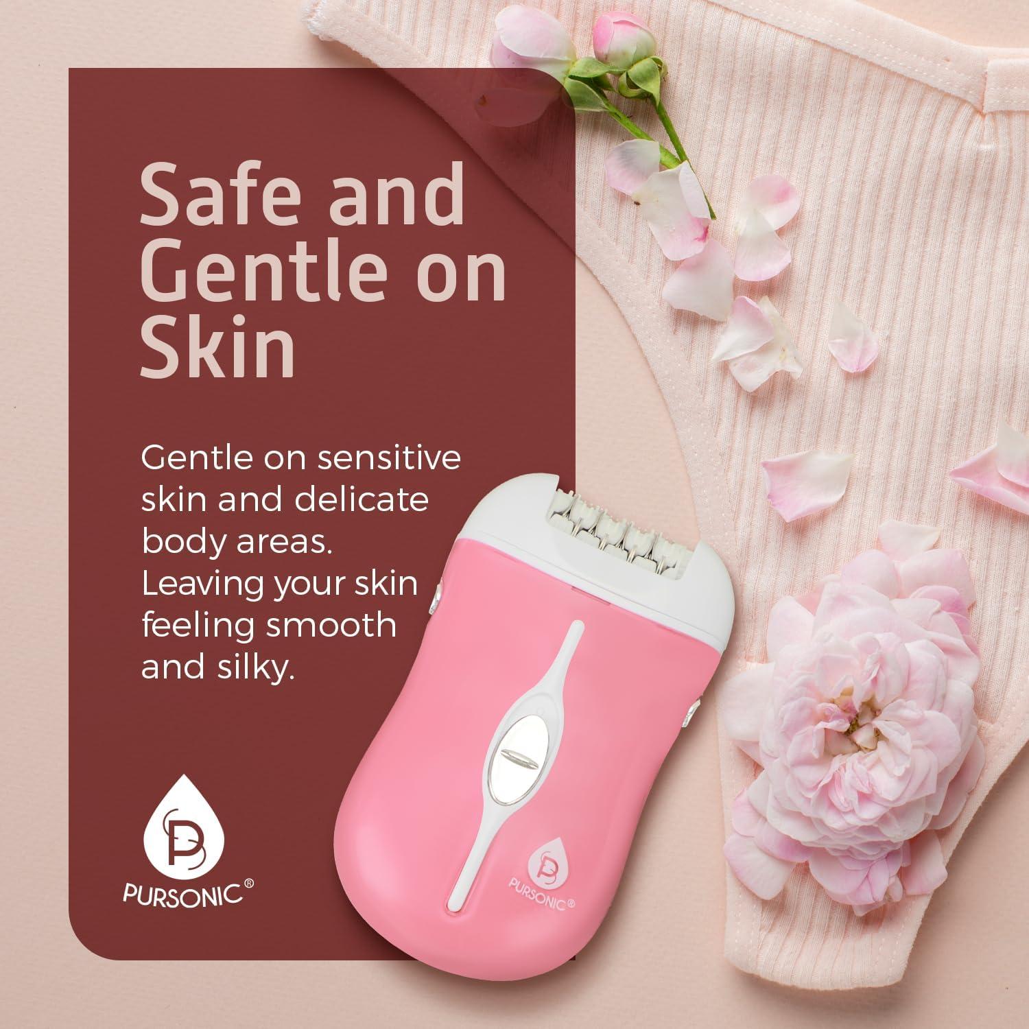 Depiladora Inalámbrica Pursonic FE120P 40 Pinzas Rosa