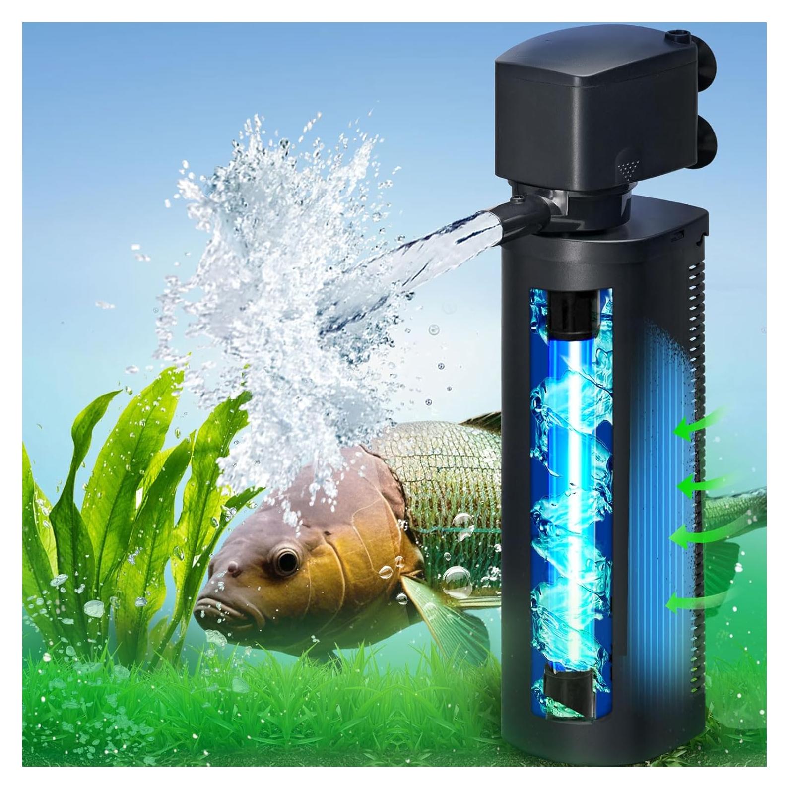 Filtro de Acuario Grande Coospider P10F-24V 2500 L/h UV