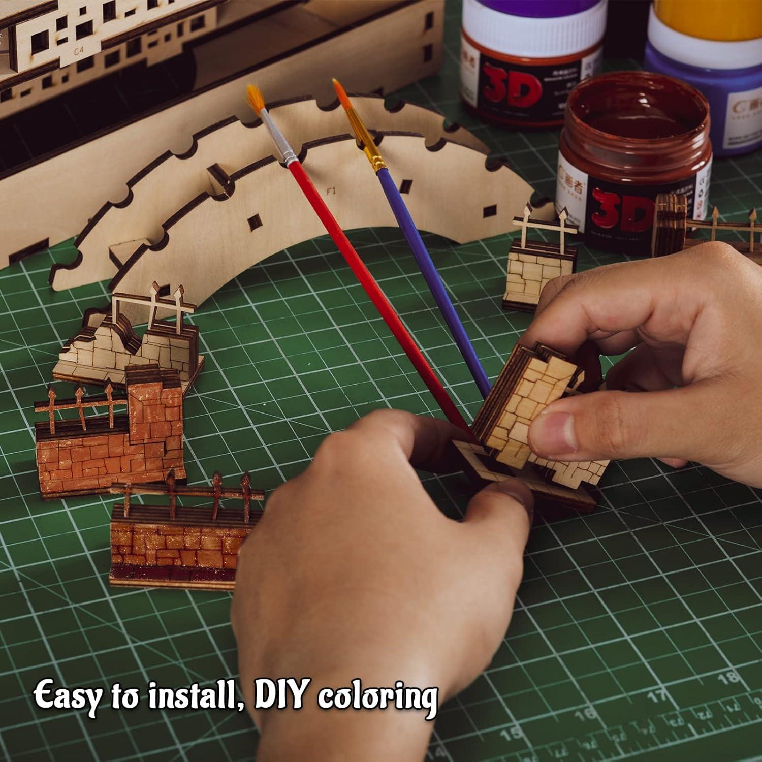 Miniaturas de Cercas de Ladrillo y Hierro CZYY 28mm Juego de Mesa