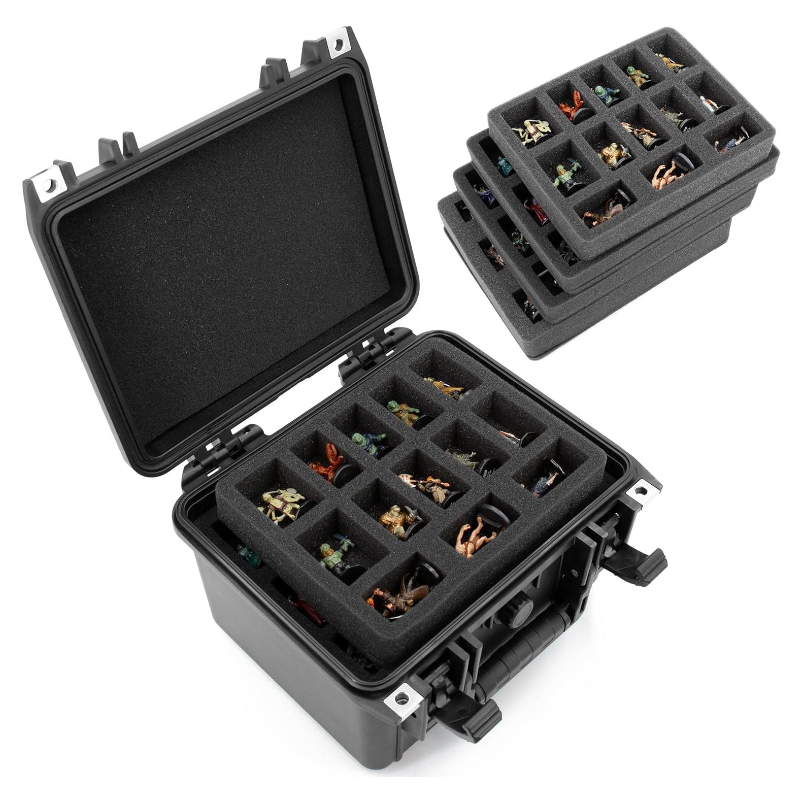 Caja de Transporte CASEMATIX para 43 Miniaturas - Negro