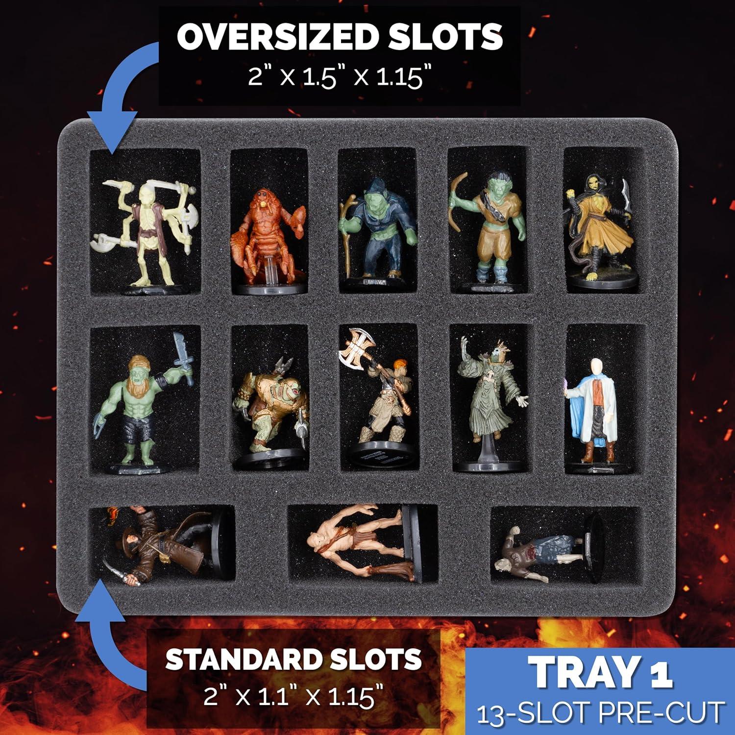 Caja de Transporte CASEMATIX para 43 Miniaturas - Negro