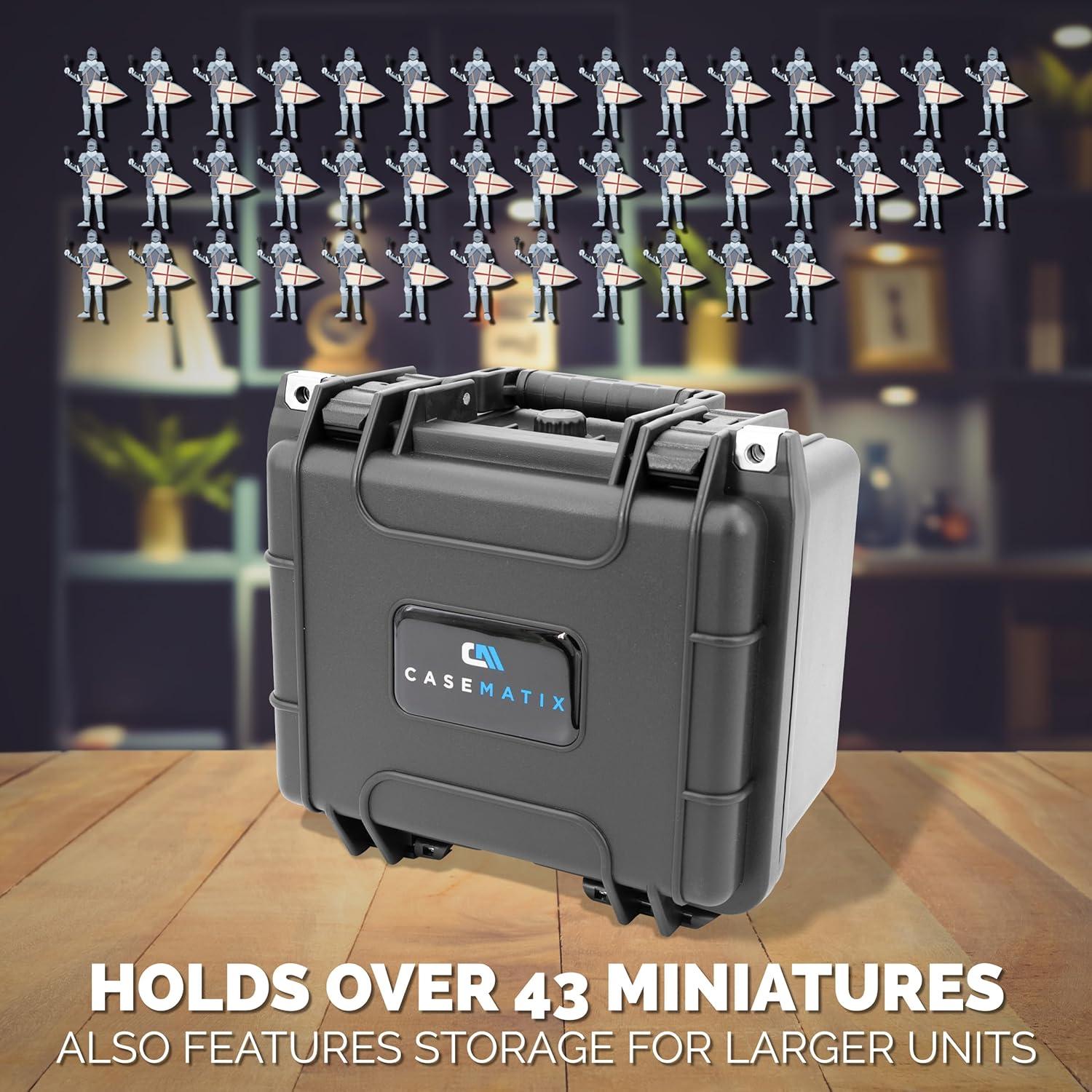 Caja de Transporte CASEMATIX para 43 Miniaturas - Negro