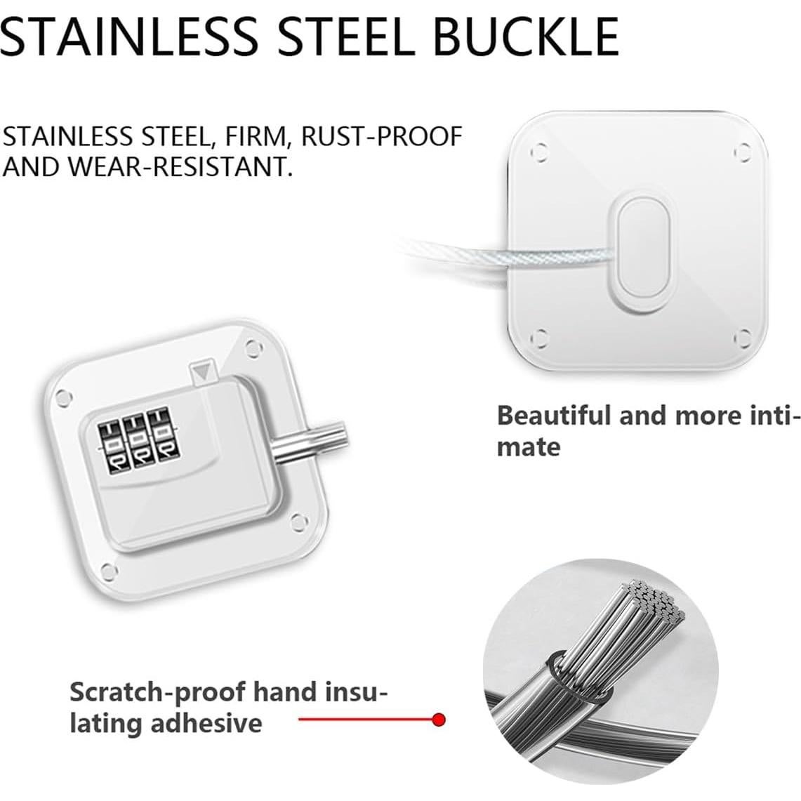 Cerradura para Refrigerador KIZZHISI 4 Piezas Alta Seguridad