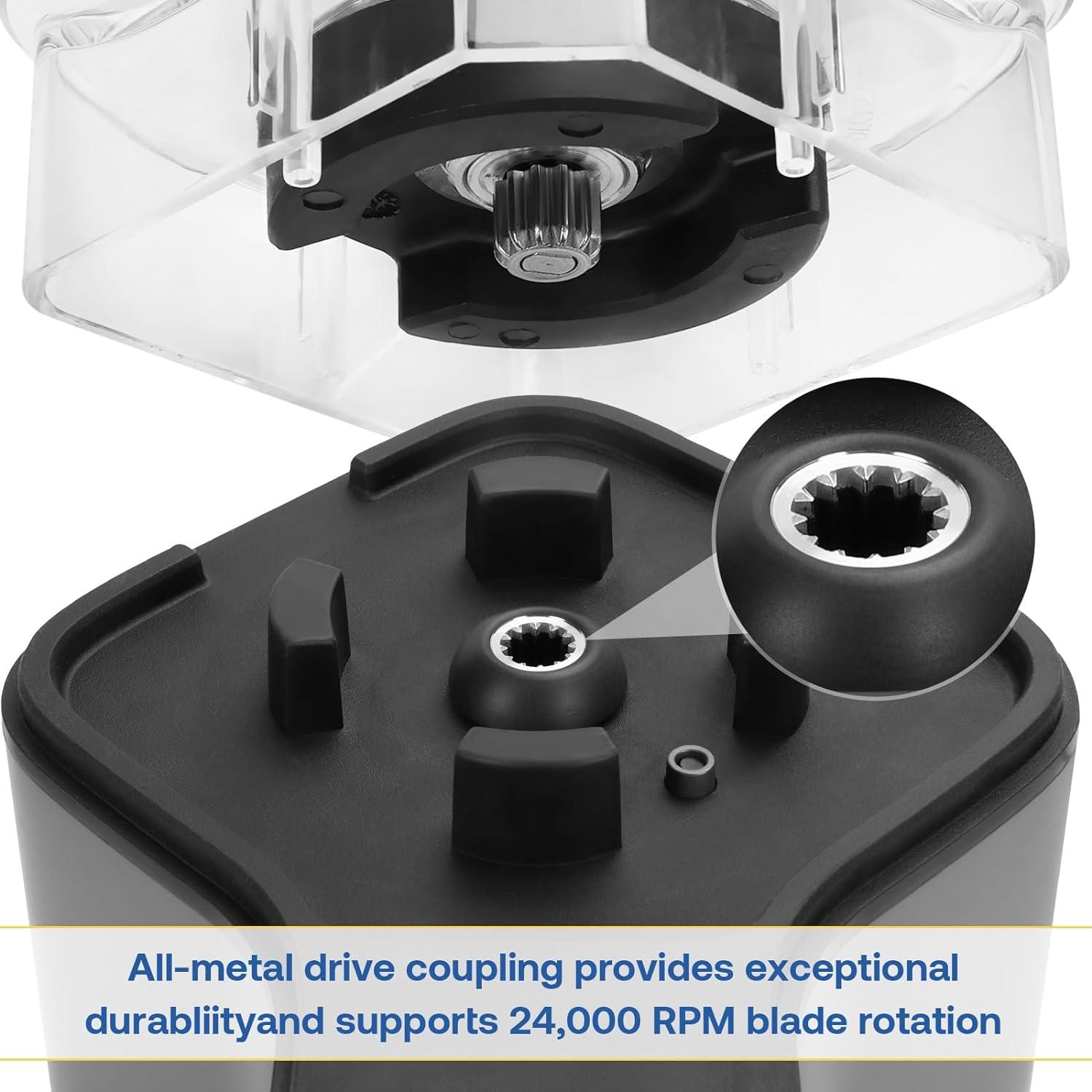 Licuadora Comercial CRANDDI K85 1500W 80oz Multifuncional Gris