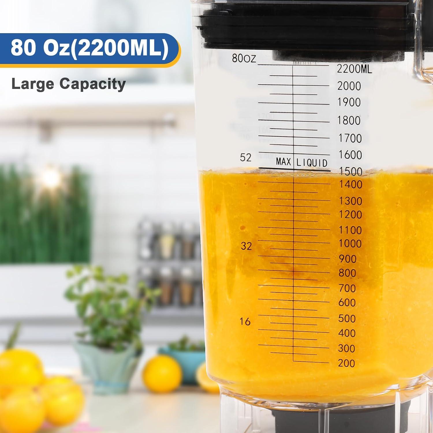 Licuadora Comercial CRANDDI K85 1500W 80oz Multifuncional Gris