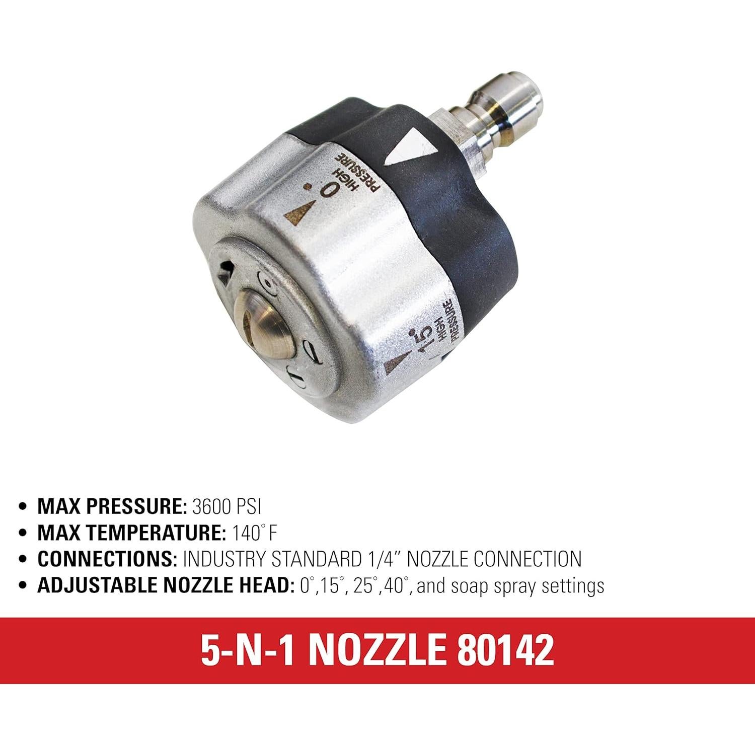 Boquilla de Lavadora a Presión Simpson 5-N-1 3600 PSI