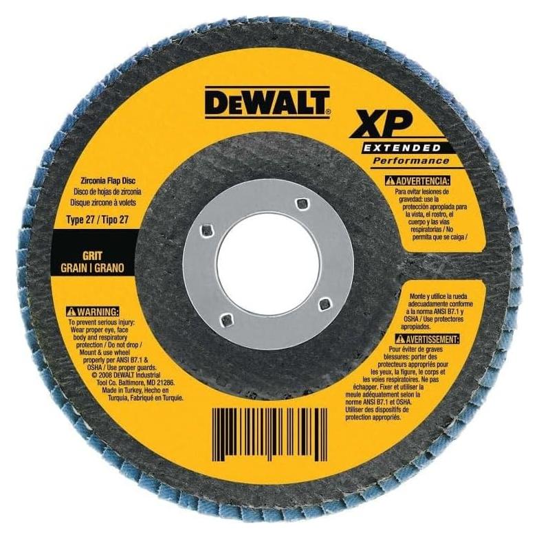 Disco de Aleta DEWALT DW8327 17.78 cm Grano 36 Zirconia