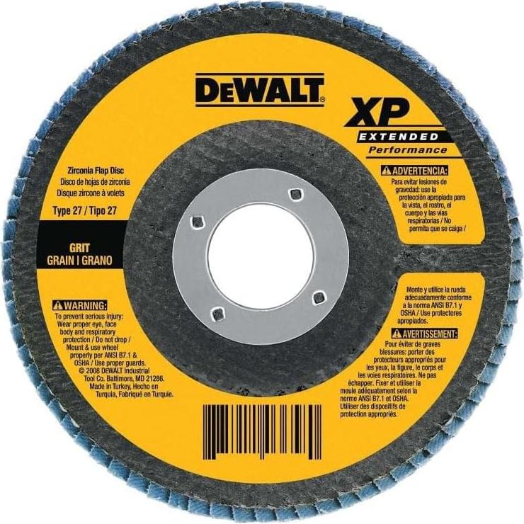Disco de Aleta DEWALT DW8327 17.78 cm Grano 36 Zirconia