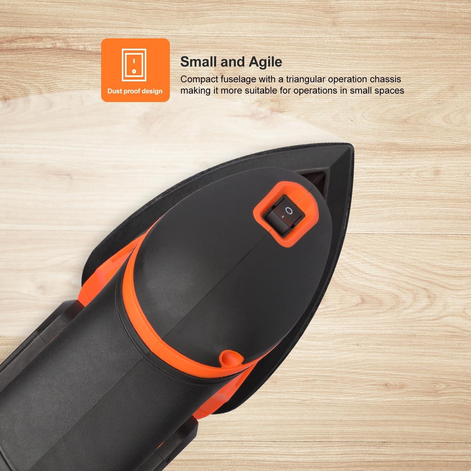 20V 1.3Ah Cordless Sander, Detail Sanders, 20Pcs Sandpapers,12000 RPM Sanders with Dust Collection System for Tight Spaces Sanding in Home Decoration, Battery and Charger Included