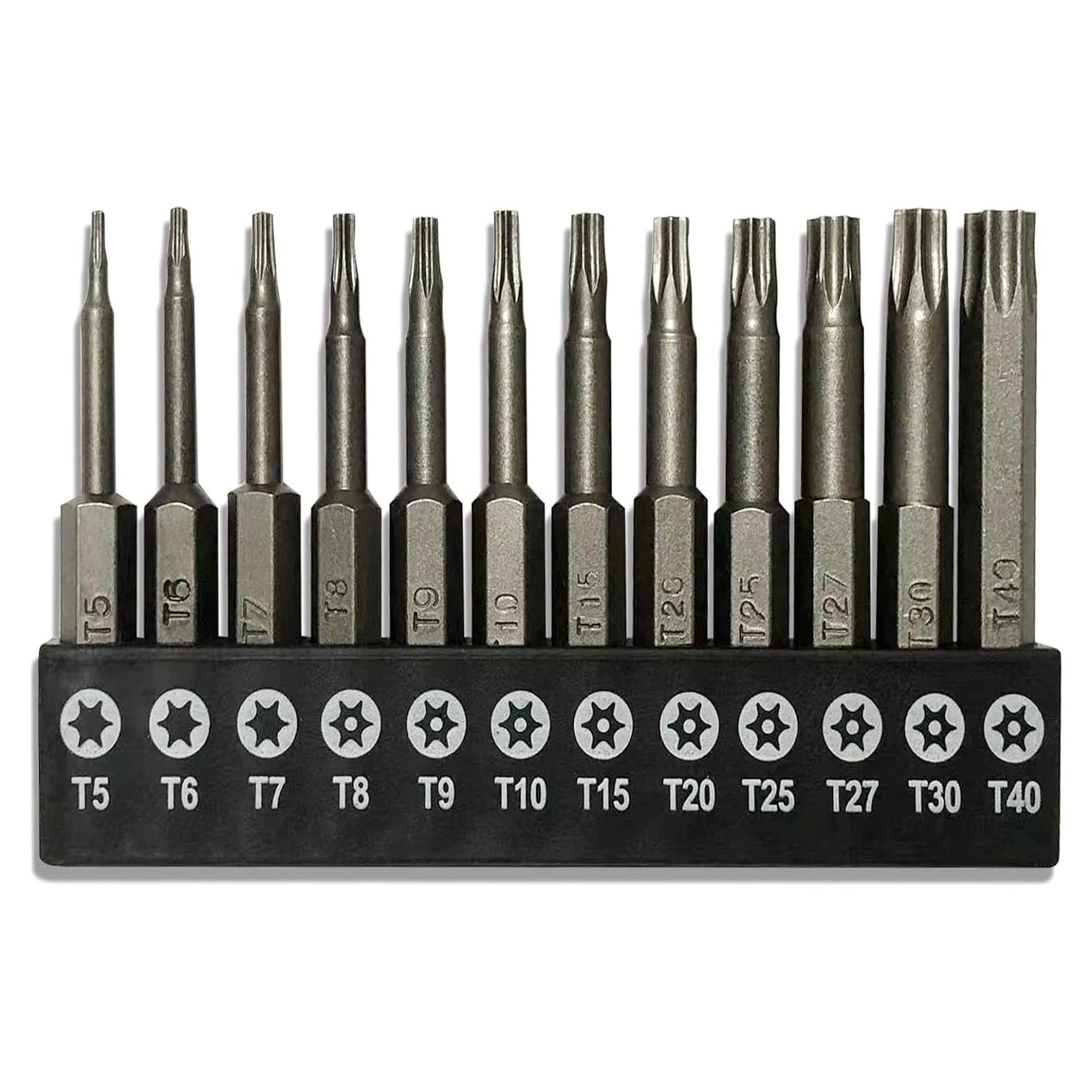 Juego de Puntas de Seguridad 12 Piezas Aiyun 50mm Acero S2