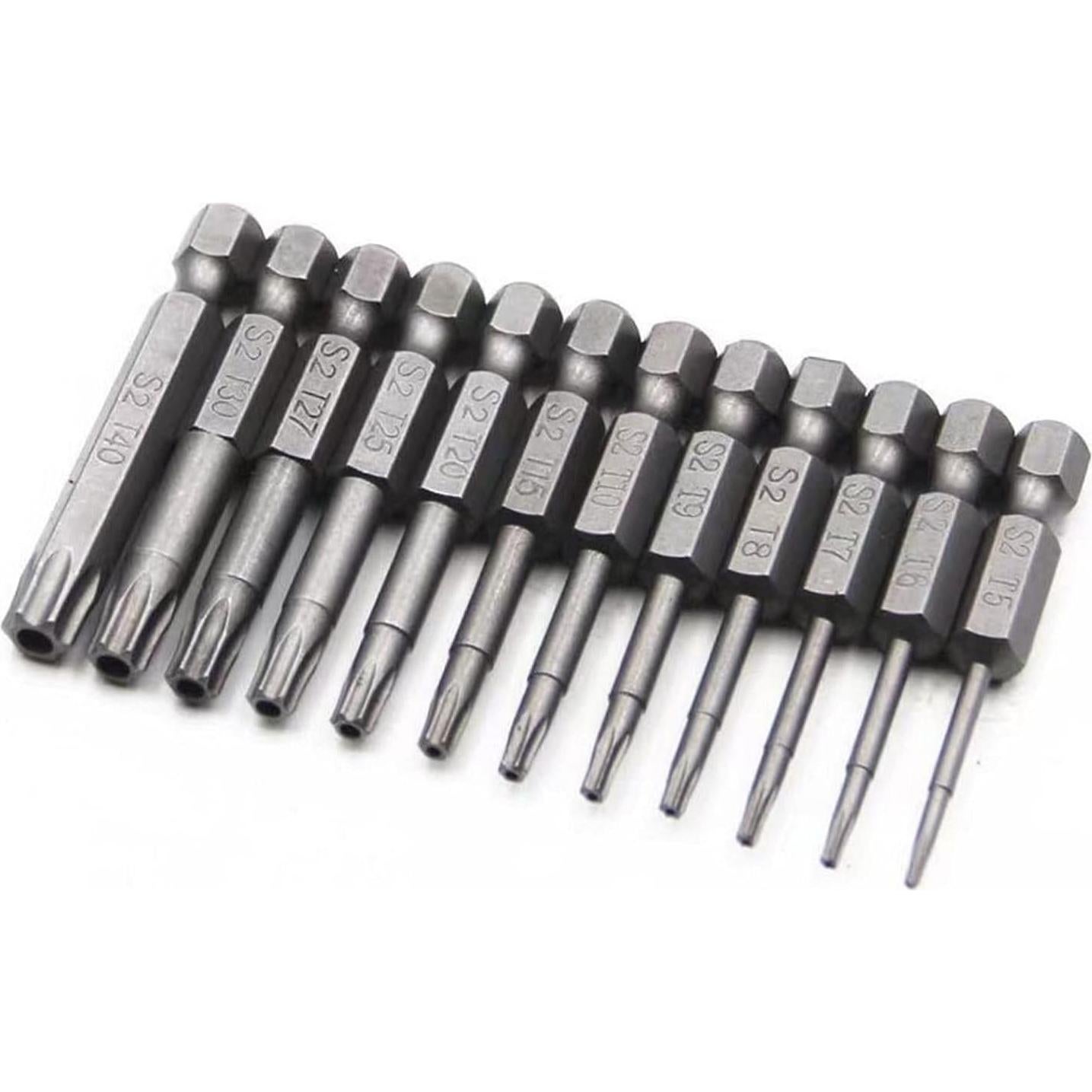 Juego de Puntas de Seguridad 12 Piezas Aiyun 50mm Acero S2