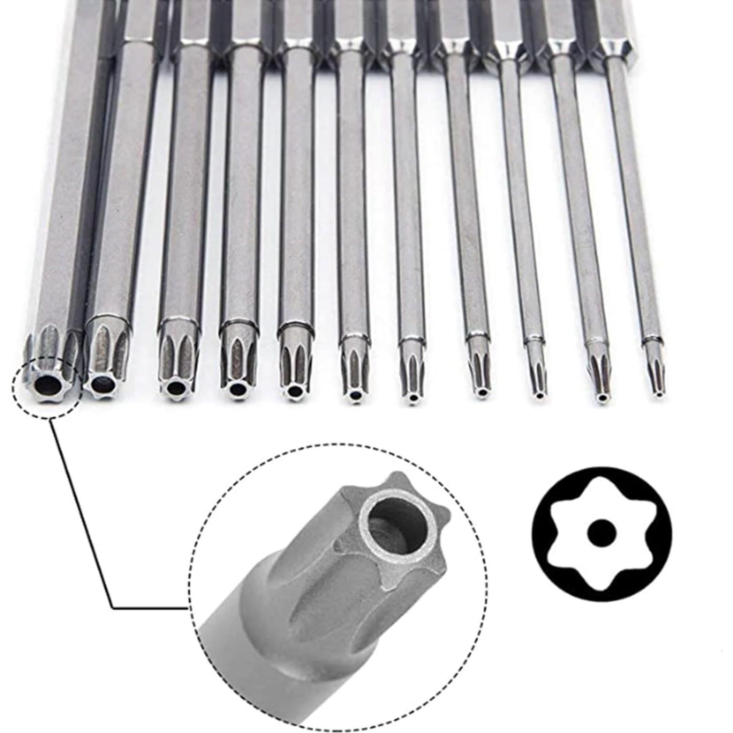 Juego de Puntas de Seguridad 12 Piezas Aiyun 50mm Acero S2