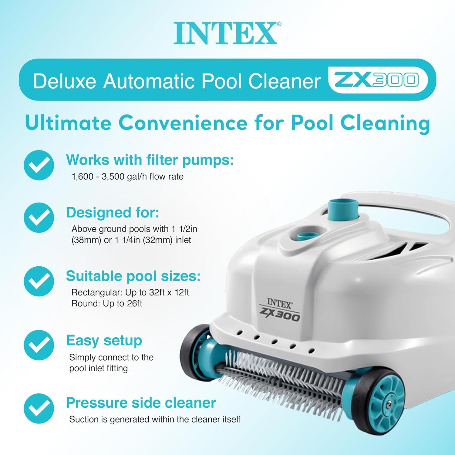 Limpiador Automático Intex ZX300 para Piscinas Grandes