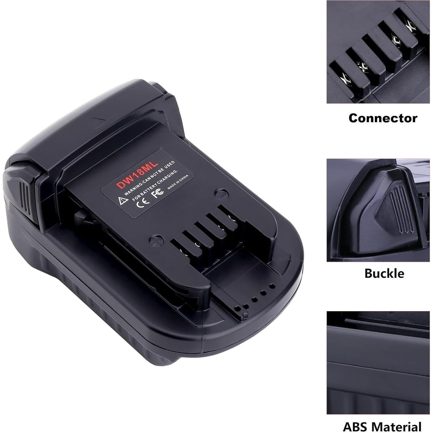 Adaptador Kotoate DW18ML para Batería Dewalt 20V a Milwaukee 18V