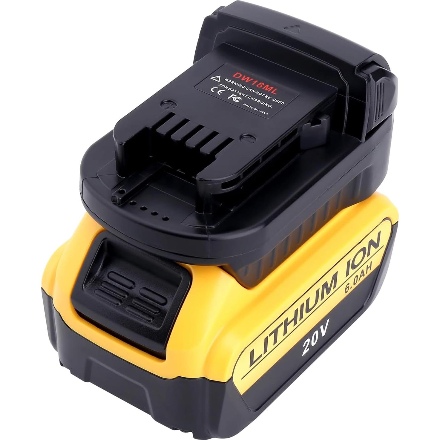 Adaptador Kotoate DW18ML para Batería Dewalt 20V a Milwaukee 18V