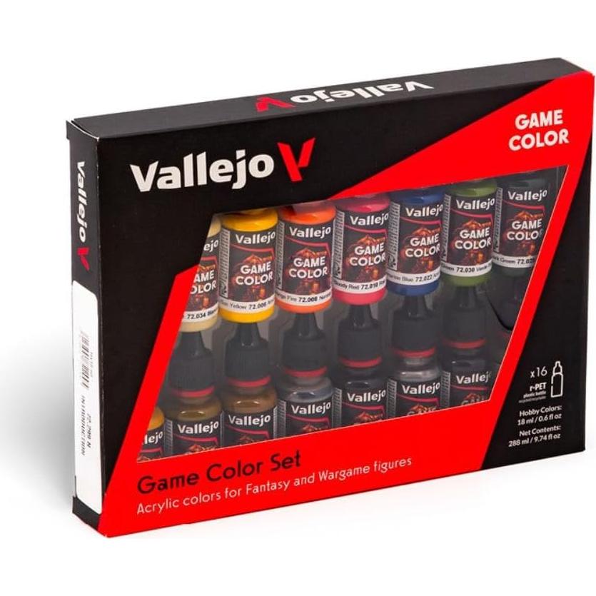 Pintura Acrílica Vallejo Set de Inicio 16 Colores 18 ml