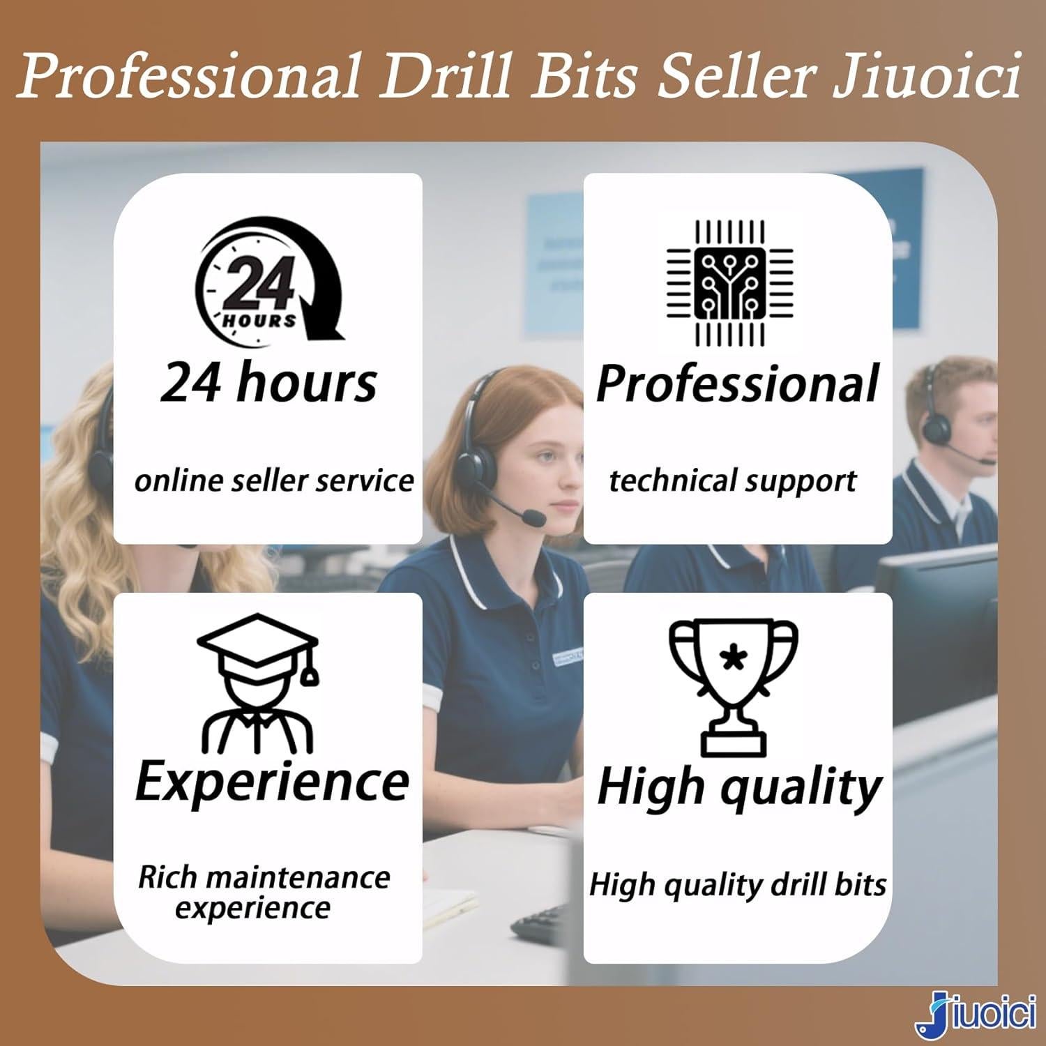 Juego de Brocas Auto-Centrantes Jiuoici 5/64" a 9/64"