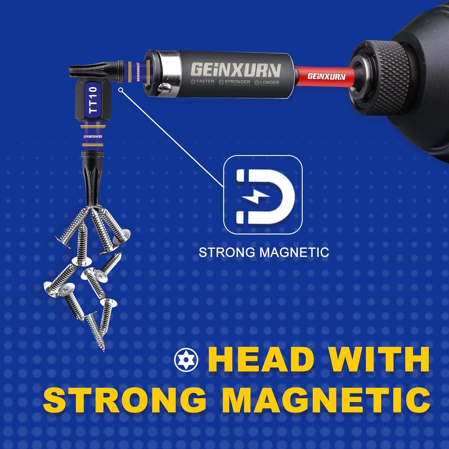 Juego de 30 Puntas de Destornillador Torx T10 GEINXURN