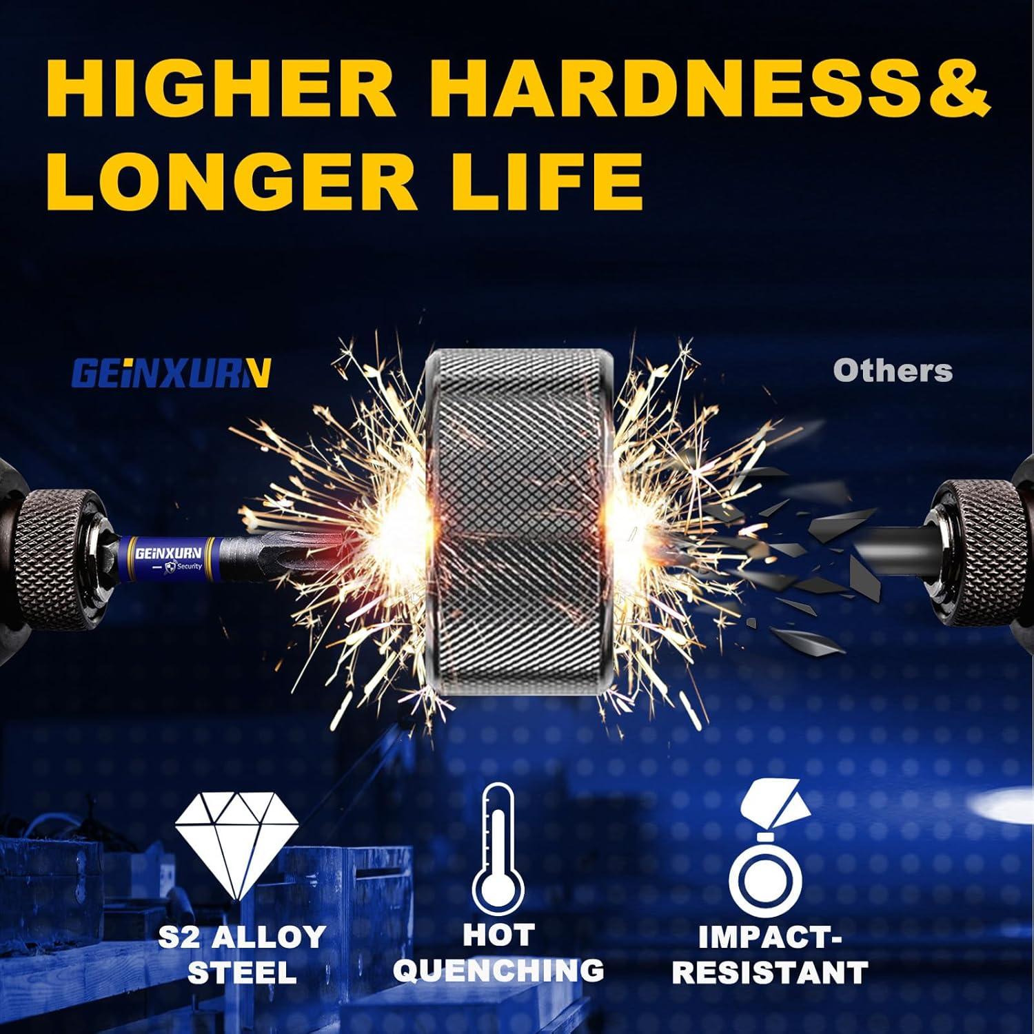 Juego de 30 Puntas de Destornillador Torx T10 GEINXURN