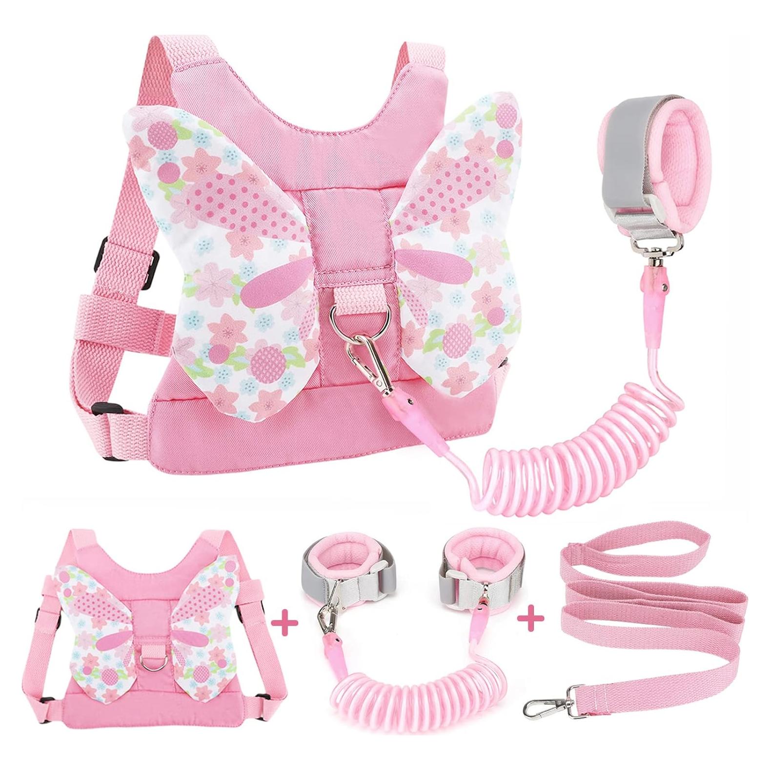Arnés Antipérdida para Niños Accmor Rosa 3 en 1 Ajustable
